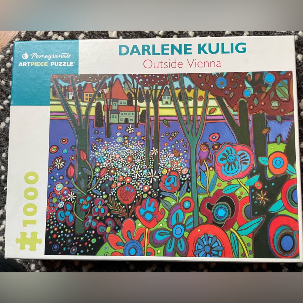 Pomegranate 1000 pc Darlene Kulig 'Outside Vienna' Puzzle